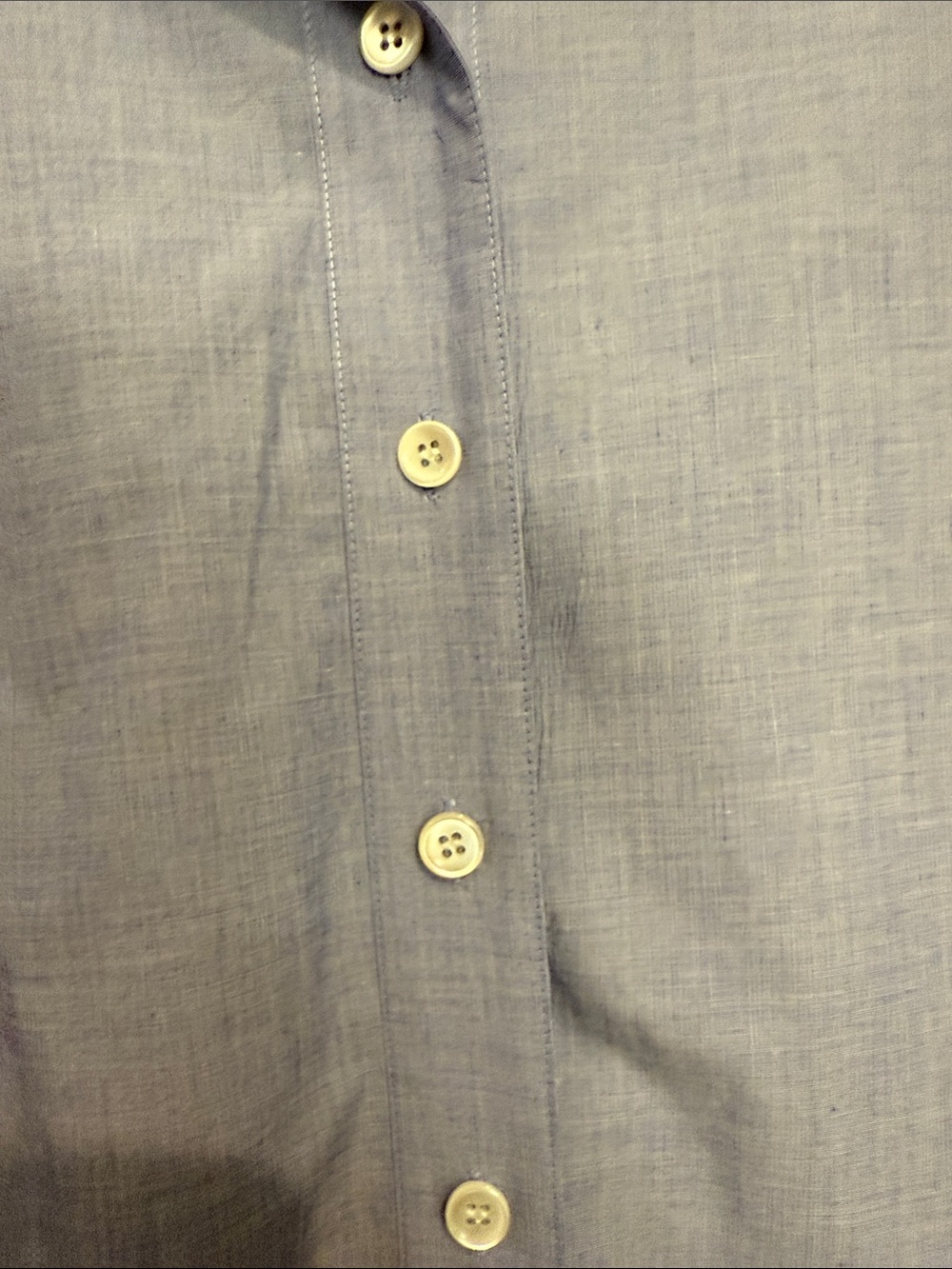 Banana Republic Light Blue Long Sleeve Shirt Dress - Picture 3 of 4